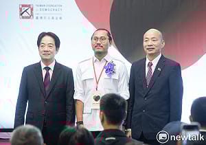 頒10萬鎂給亞洲民主人權獎得主 韓國瑜：中華民國有責讓民主跨越疆界