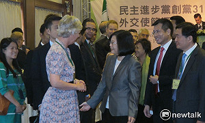 民進黨外交使節酒會  團長喊DPP萬歲