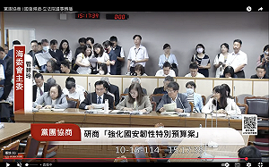 黃國昌：韌性特別預算挾帶年度預算 海洋院經費要刪2億元　