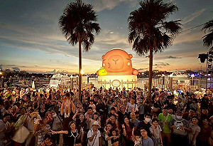 安平漁人碼頭最萌裝置藝術！台南「卡比胖拉」展期只到10/19