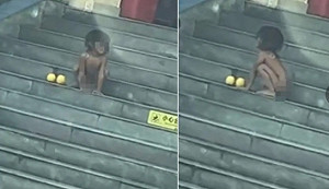 四川出現「野人小孩」? 全身黝黑一絲不掛像狗行動 公安稱沒毛病