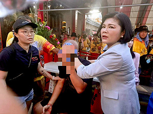 土庫順天宮起馬炮炸傷人　張麗善持毛巾助止血