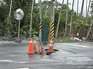 花蓮光復災區水溝蓋遺失  警方未接獲報案加強巡邏