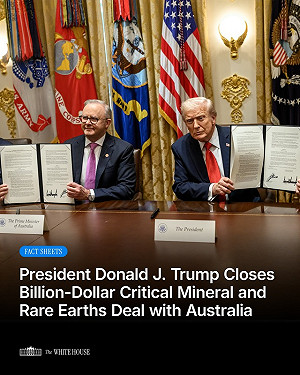 中國稀土牌弄巧成拙？美國和澳洲簽署關鍵礦產協議盼降低對中依賴