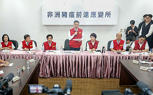 視察豬瘟前進指揮所 卓榮泰:戰場縮小到只在台中市