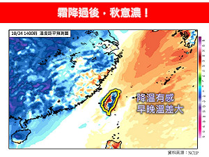 「霜降」登場！北東濕涼轉乾冷　氣象專家提醒早晚添衣防著涼