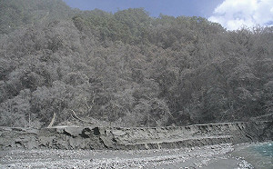 馬太鞍溪堰塞湖隱憂  特遣隊示警中上游積大量土砂