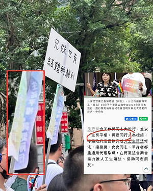 同志遊行「兄妹婚權」標語惹議! 粉專怒PO圖澄清:舉牌人應為「小草」