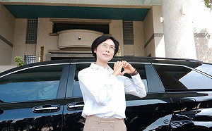 助理費案首次開庭應訊    林岱樺:公開審理曝光檢調暗黑角落