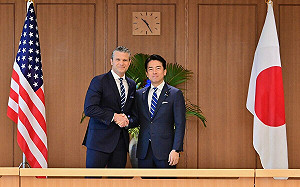 美日防長會晤   海格塞斯：美日同盟嚇阻中國侵略 