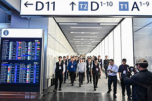 視察桃機北登機廊廳工程及邊境檢疫措施 卓揆：北登機廊廳12月啟用