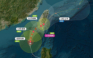 鳳凰颱風路徑添變數！AI估明天「屏東」登陸 各地風雨變化一次看