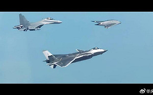 央視首次公開中國空軍有人「殲-20」／無人「攻擊-11」戰機協同作戰畫面