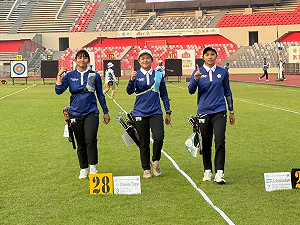射箭亞錦賽台灣女團擊退烏茲別克　11/14與韓爭金