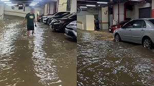 蘇澳煙波大飯店停車場車輛積水！住客怨想開車走被阻　在地人老實建議