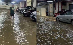 蘇澳煙波大飯店停車場車輛積水！住客怨想開車走被阻　在地人老實建議