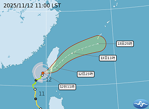 鳳凰颱風減弱仍具威脅！今晚中南部雨勢增多 降雨熱區一圖看
