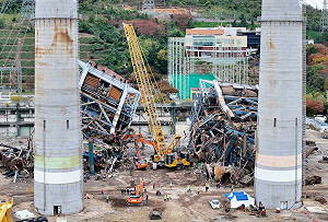 韓國蔚山發電廠鍋爐塔倒塌事故　7名被埋工人全部罹難