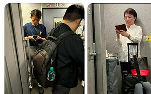 網傳黃國昌、盧秀燕「高鐵罰站」照 律師：別假裝很省 亂花預算 他打臉：忘記買票