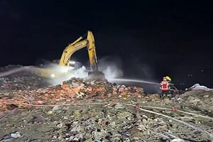 台南城西掩埋場火警凌晨撲滅　初步排除人為縱火