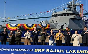 對抗中國！菲律賓海軍第二艘韓製近海巡邏艦下水　2026服役強化南海巡弋