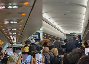 台籍旅客酒醉大鬧航班！日航警「強制帶下機」 全機延誤近一小時