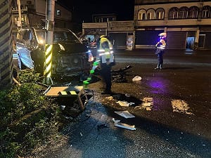 宜蘭員警交管執勤遭撞重傷　搶救後生命已穩定