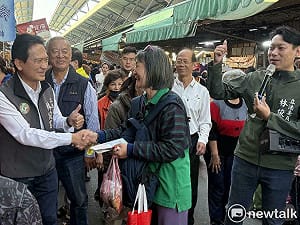 林俊憲安南果菜市場掃街人氣旺　 市長初選全面升溫