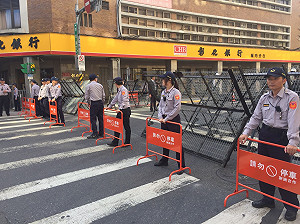 國慶遍地維安！管制區內處處見警察