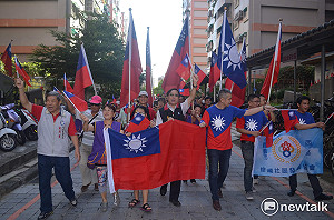 嘉義市經國新城國慶遊行  誓言贏回政權