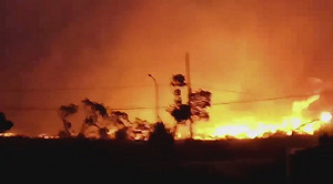 東北風助長火勢 金門大火出動200人救援