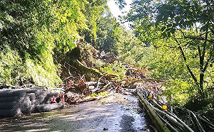 台中山區台7線34.5K落石坍方 路平施工延期