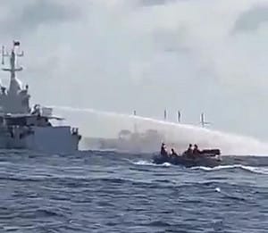 (影)南海仙賓礁衝突！中國海警船對菲漁船發射水炮3漁民受傷  菲方譴責