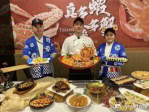 感謝季大玩諧音梗 星饗道「真多蝦、金多蟹」一路感謝到過新年