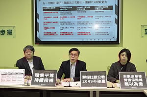 職業平等  經民連要求持續撥補  勞保比照公教  2049不破產
