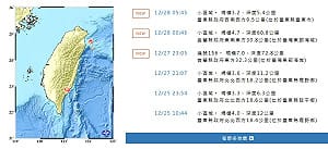兩餘震！宜蘭外海規模4.7、台東清晨再震規模3.2　氣象署提醒提高警覺