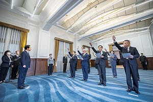 賴總統主持新任政務人員及駐外大使宣誓典禮