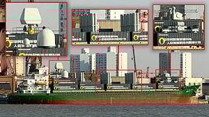假貨櫃真垂發系統! 解放軍武裝商用船 安裝飛彈發射器 國際安全風險升溫