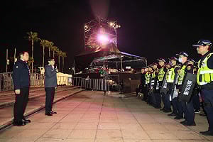 2026跨年高市府實兵演練    陳其邁親自督導強化維安應變