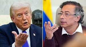 態度變得真快! 才嗆要拿起武器抗美 哥倫比亞總統主動致電川普輸誠