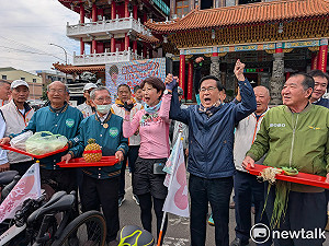 鐵馬行動關廟巧遇前總統陳水扁  扁：期待台南400年出第1位女市長