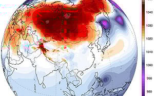 超大冷高壓蓋滿西伯利亞！鄭明典坦言「文獻才見過」揭實際影響