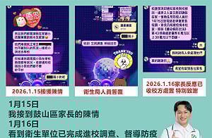 高市某國小疑腸病毒群聚　衛生局開罰、家長致謝林哲弘協調奔走