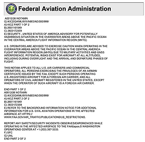 川普又有新動作?美國FAA急發通知：中南美航班警戒!