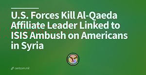 美軍精準空襲敘利亞西北部　擊斃涉殺3美國人的蓋達組織高層