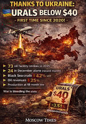 跌破每桶40美元! 烏拉爾原油暴跌創5年新低 中國趁低海撈大舉承接