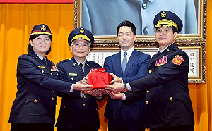 林炎田就任台北市警察局長 蔣萬安：打擊犯罪絕不手軟