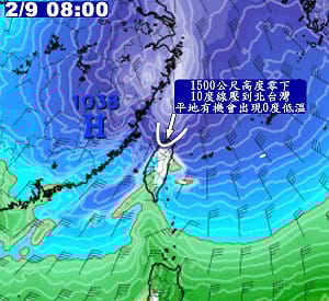 霸王級寒流再臨？美預測模式驚見台北0度！專家：先看看就好