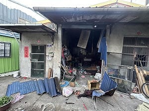台中后里住宅氣爆火警　7旬男子臉手部燒燙傷