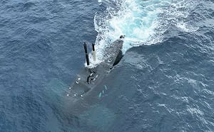 國安會秘書長吳釗燮獨家曝光海鯤艦潛航空拍視角